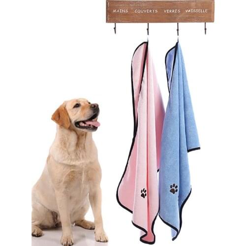Soft Cartoon Pet Dog Multifunctional Microfiber Strong Absorbent Pet Bath Towel Towel Oversized Cute Dry Hair Dog Towel BS132
