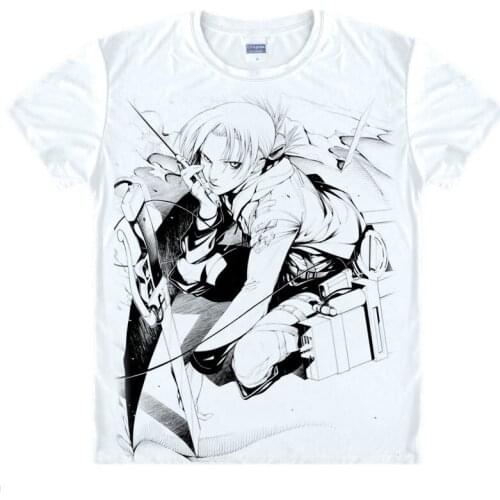 Attack on Titan T-Shirt Mikasa Ackerman Shirt Mans summer t-shirts anime shirt Cute Dress womens t-shirts anime dress shirt a