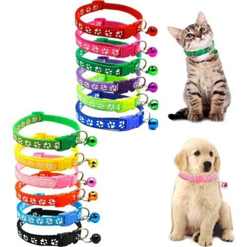 Colorul Pet Supplies Cat Collar With Bell Adjustable Buckle Collar Cat Pet Supplies Cat Accessories Collar Small Dog Chihuahua