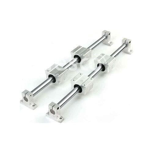 Optical axis rail slider slide rail slide table cylindrical seat vertical woodworking linear guide rail full set