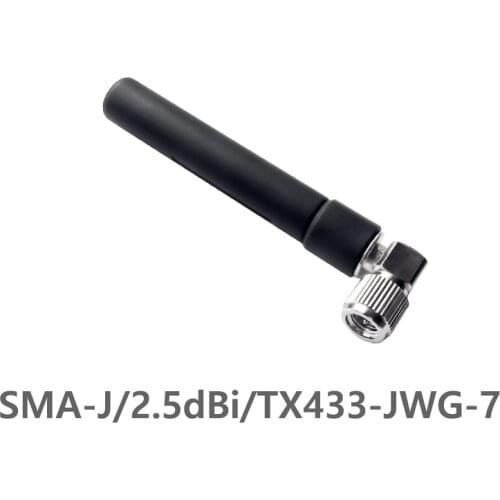 10pcs 433MHz Rubber Antenna 2.5dBi High Gain SMA-J Interface Impedance Less than 1.5 SWR Omnidirectional Antenna TX433-JWG-7
