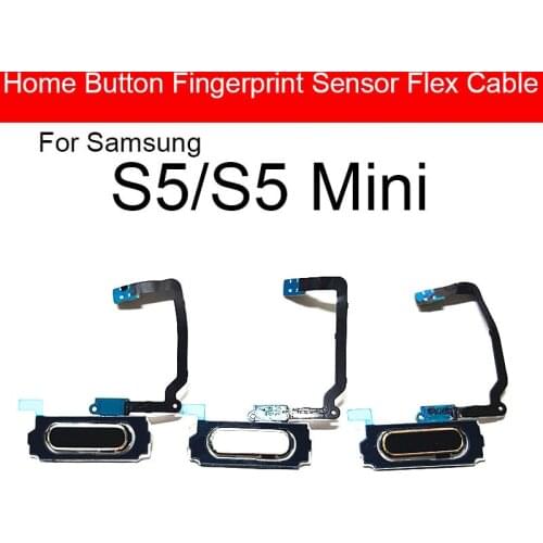 Home Button Flex Cable For Samsung Galaxy S5 Mini S5Mini Return Key Back Botton Fingerprint Touch ID Repair Replacement Parts