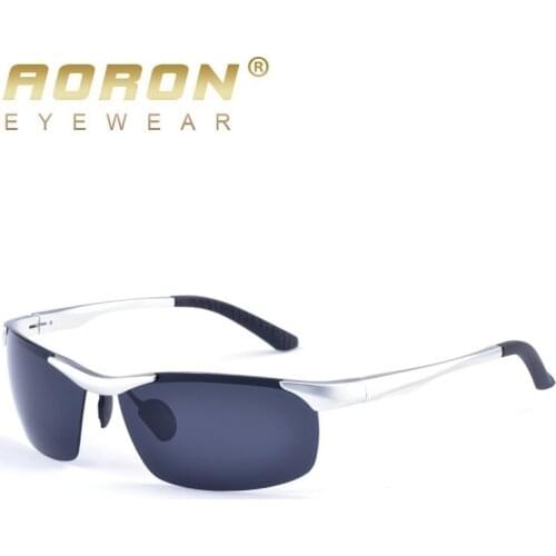 AORON New Brand Aluminum Mens Polarized Sunglasses Driving Coating Lens Sun Glasses for Male Eyewear oculos de sol