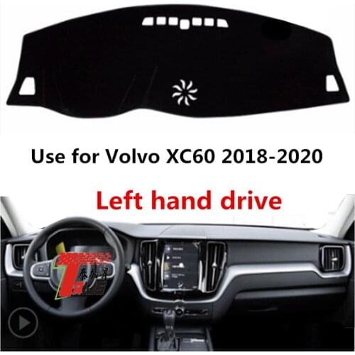 TAIJS Factory 3Colors Casual Polyester Fibre Car Dashboard Cover For Volvo XC60 2018 2019 2020 Left hand drive