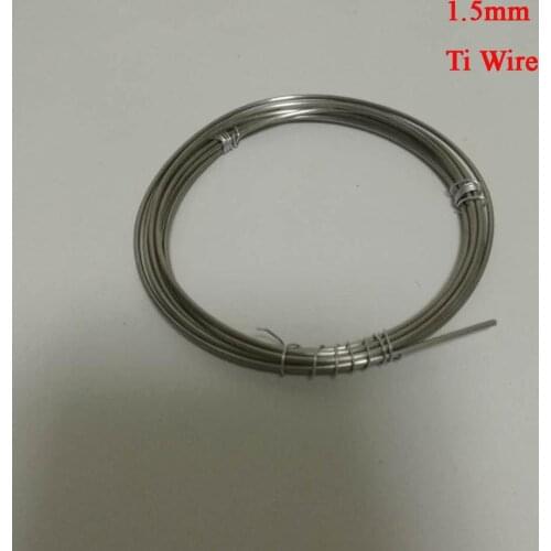 2 Meters TA2 Titanium Wire 1.5mm Diameter Titanium-Alloy Industry DIY GR2 Titanium Welding Soft Wire