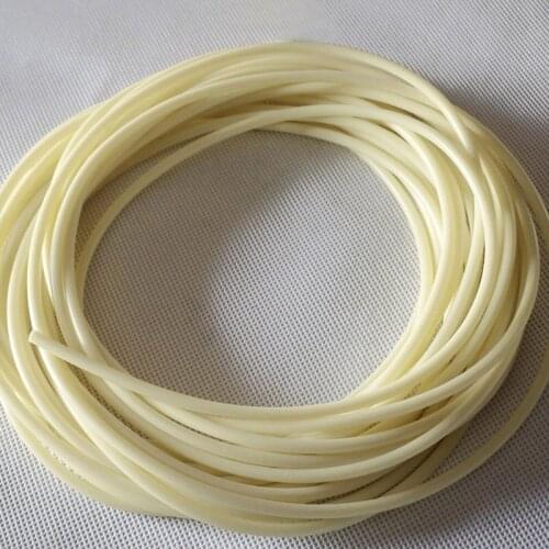 Food Grade Silicone Tube 2mm Off White/Off Yellow Tubing Flexible Beer Brew Hose Pipe