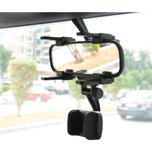 Universal For Cell Phone Auto Car Rear View Mirror Mount Stand Holder Cradle for Mobile Smart Phones Interior Accessories