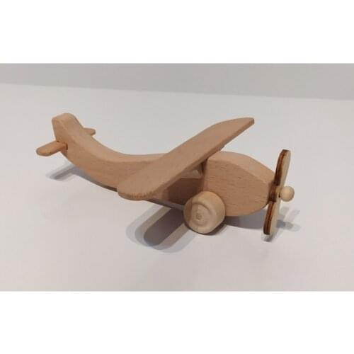 %100 Handmade Natural Wooden Moving Wheel Propeller Aircraft for Kids Babies Fun Educational Montessori Brinquedos конструктор