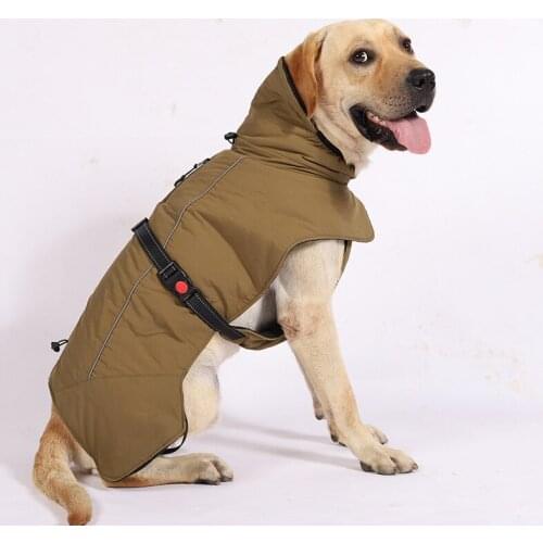 Dog Winter Clothes Waterproof Thick Warm Pet Dog Coat Jacket Vest Small Medium Large Dogs Golden Retriever Labrador Clothing