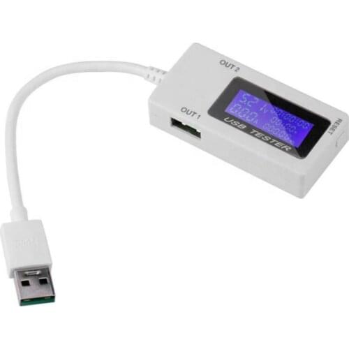 10pcs/Lot Mini Dual USB Current Voltage Tester Ammeter Charging Tester Monitor Digital Display DC 4-30V 0-5A 0-150W Usb Tester