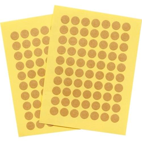1400pcs Retro Kraft Round Hole Stickers Colorful Mini Paper Stickers Labels DIY Gift Stickers Vintage For Gift Tag Reinforcement
