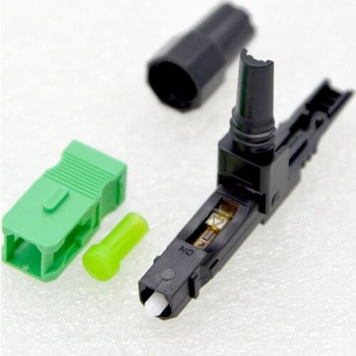 200pcs NEW FTTH Optic Fiber Quick Connector SC UPC/APC Single Mode Embedded Type Fast Connector Wholesale Free Shipping Brazil
