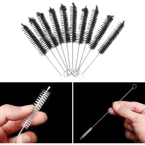 5 Pcs/set Reusable Straw Cleaning Brushes Bottle Brush Stainless Steel Handle Spiral Soft Hair Milk Bottle Brush Cleaning Tool
