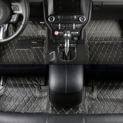 Car Floor Mat Surrounded Foot Pad for Ford Mustang Interior Accessories Decoration Waterproof Anti-dirty Foot Mats