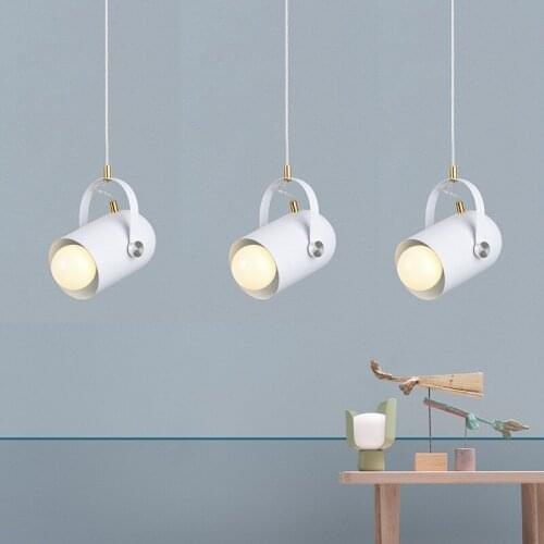 White Pendant Lights Kitchen Island Light Room Bar Modern Pendant Lighting Study Bedroom Home Pendant Ceiling Lamp Include Bulb