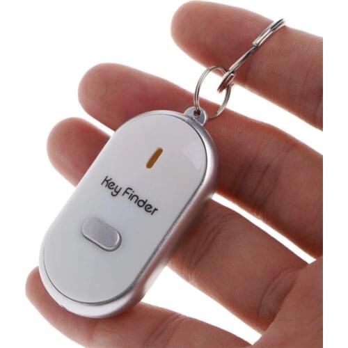 Colorful LED Key Finder Locator Find Lost Keys Flashing Alarming Whistle Beep Sound Control #244273