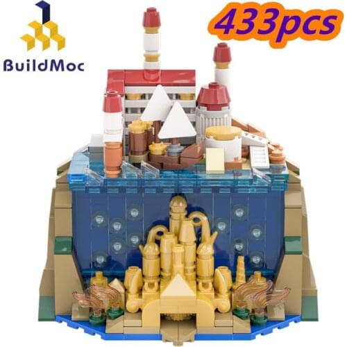 Princess Fortress Magic Castle Diy Building Blocks Bricks Set Educational Kid Toy Pretty Girl Gift 433pcs