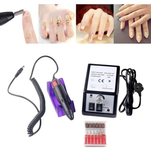 Electric Nail Drill Nail File Tools 20000RPM for Acrylic Nails Removal Manicure Pedicure Polishing Nail File Drill Kit