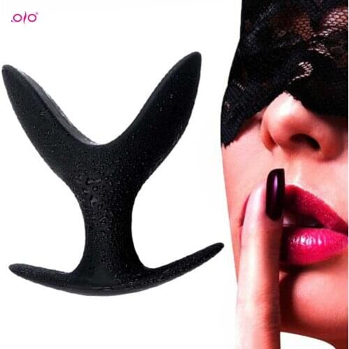 OLO Adult Dildo Anal Plug Silicone Hollow Prostate Massager Anal Expand Dilator Stimulator Sex Toy For Women Men Anus Speculum