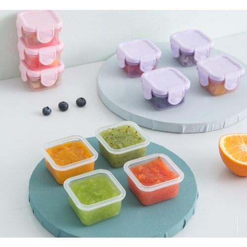 Airtight container mini food grade thickened airtight baby food supplement box jam packaging box Children Food Storage Container