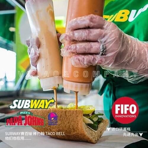 FIFO Squeeze Bottle Refillable for Thin Condiments, Sauces, Batter and Dressing | Self Sealing No Drip No Hassle 16/20/24/32OZ