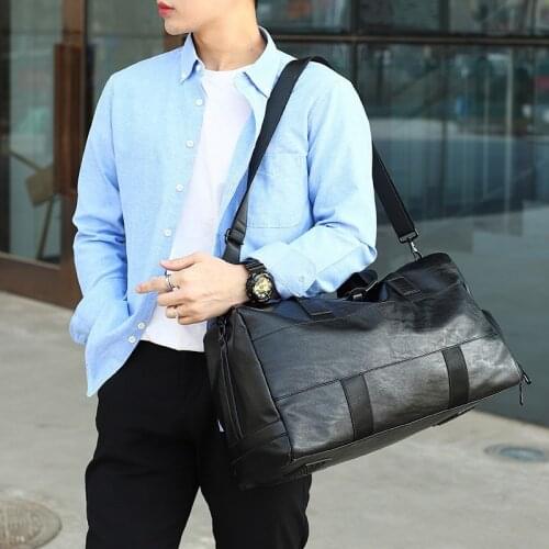 2021 New Mens Travel Bag High Quality Business Handbag Pu Leather Croosbody Tote Bags
