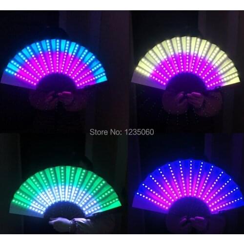 Full Color LED Fan Stage Performance Dancing Lights Fans Over 350 Modes Microlights Infinite Colors Rave Club EDM Music Party