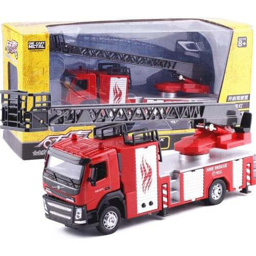 High simulation 1:32 alloy fire rescue, engineering car, fire truck, original packaging gift box,free shipping
