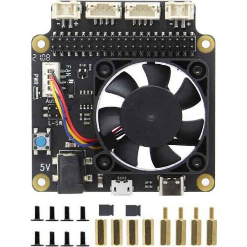 Raspberry Pi 4 Model B Fan X735 Power Output 40pin for Raspberry Pi 4B 3B plus 3B