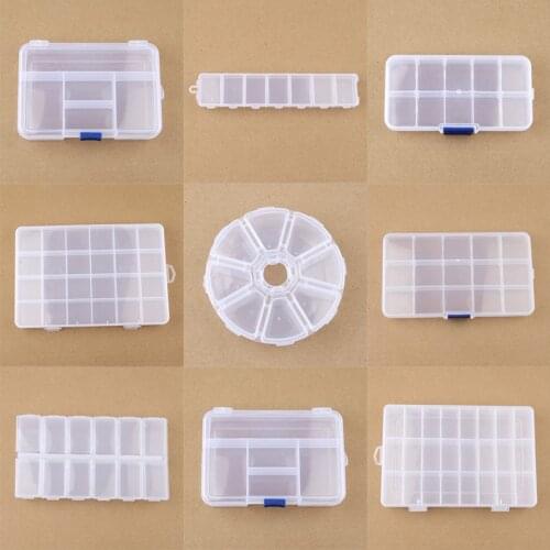 Adjustable Jewelry Packaging Box Transparent Storage Box Case Gift Beads Necklace Jewelry Joyero Organizer Container Ring Box