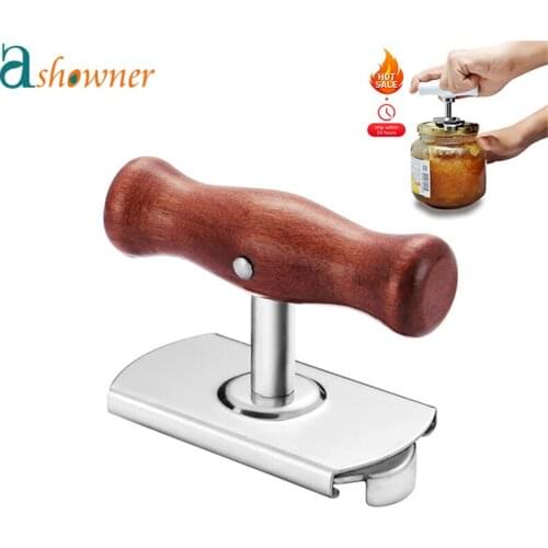 Manual Stainless Steel Easy Can Jar Opener Adjustable 1-4 Inches Cap Lid Openers Tool Kitchen Gadgets