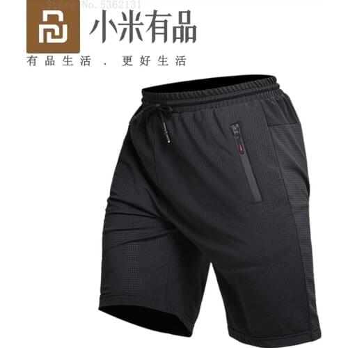 Youpin SUPIELD Mesh Breathable Ice Silk Cool Shorts Men Quick Drying Running Shorts Summer Male Sport Jogging Gyms Short Pants