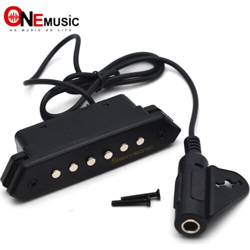 Skysonic Preamp System A-710 Humbucker Sound Hole Pickup Tone Balanced Warmth Guitar Pick Holder