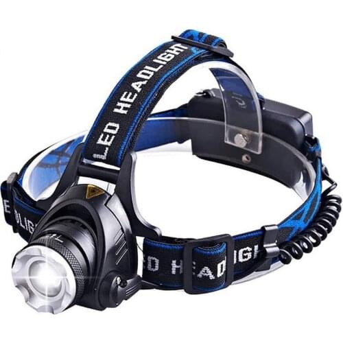 Led Headlamp Fishing Headlight T6 Modes Zoomable Lamp Waterproof Head Torch Flashlight Head Lamp For Camping