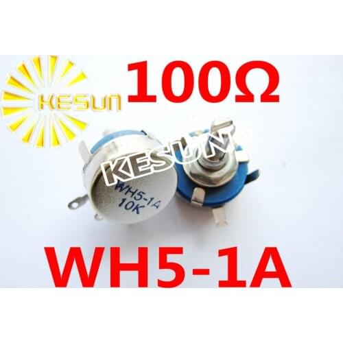 WH5-1A 100 OHM 16MM 0.25W Carbon Potentiometer Pot x 50PCS