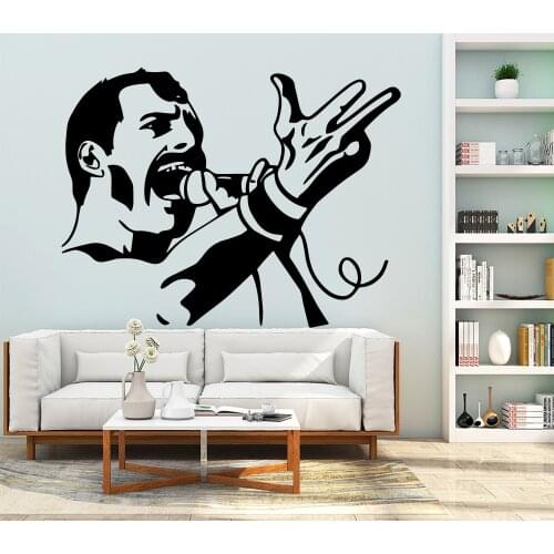 Funny Singing Man Wall Stickers Modern Fashion Wall Sticker For Kids Rooms Nursery Room Decor Wall Stickers Waterproof Wallpaper
