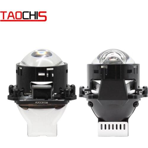 TAOCHIS 55W Bi LED Hella 3R G5 Projector Lens Matrix High Low Beam Farther Brighter Lens 6000K Built-In Drive Car Modification
