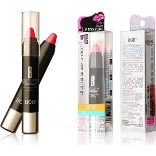 1pcs 12 Colors Lipstick Makeup Long-lasting Waterproof Lip stick Cosmetic BOB 041021