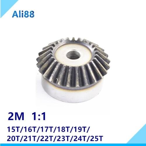 1pc 2 Modulus 20 Teeth15/16/17/18/19/21/22/23T inner hole Gear Teeth Spiral Bevel Gears For Violent model Car Modification DIY