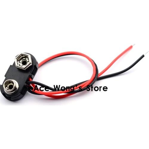 10pcs 9V Battery Snap Connector clip Lead Wires holder