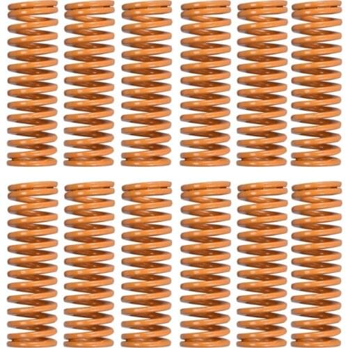 12Pcs 3D Printer Parts Spring For Heated bed MK3 CR-10 hotbed Imported Length 25mm OD 8mm ID 4mm For Ender 3 Pro CR10 MK2A
