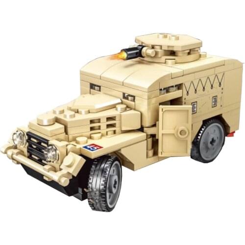 2021 World War 2 WW2 Army Military Soldier City Police SWAT Armor Vehicle Building Blocks Bricks DIY Assembly Kids Toys