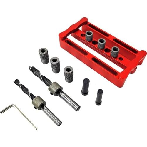 ABSF Woodworking Perforation Locator Round Wood Dowel Perforator Furniture Perforation Opener