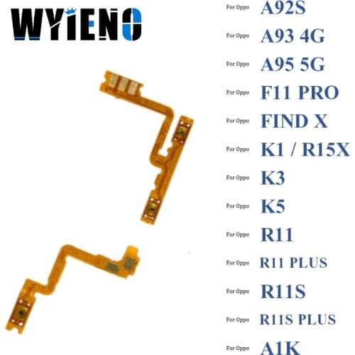 For Oppo A92S A93 4G A95 5G F11 PRO FIND X K1 R15X K3 K5 R11 R11S PLUS Power On Off + Volume Up Down Buttons Flex Cable Ribbon