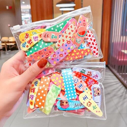 HigoodBB clip hairpin printing cartoon children baby broken hair bang clip hair watermelon girl side tire female