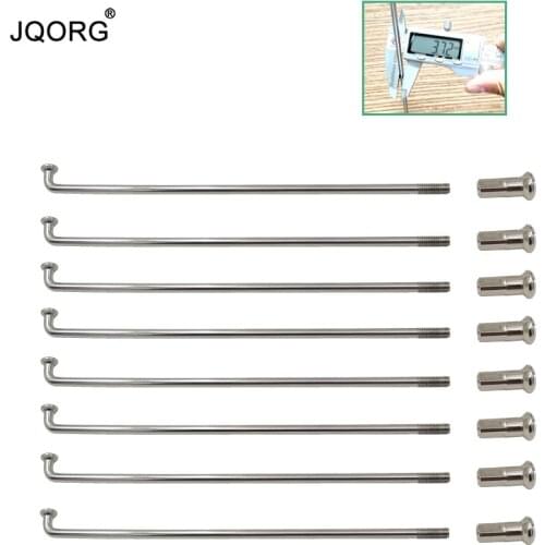 JQORG Motorcycle Spokes 8G Diameter 3.7mm EMotorcycle Spokes J-BEND Equal Diameter Electric Scooter Motor Wheel Spokes Cycling