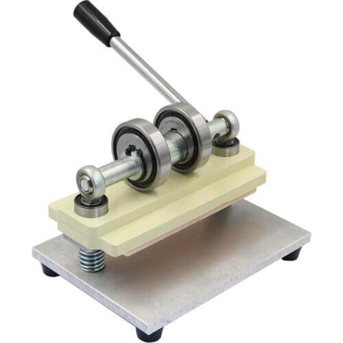 Small Leather Die-Cut Machine Manual Pattern Mold Cutter Feeding width 15cm for Leathercraft DIY Photo Paper Art PVC Cutting