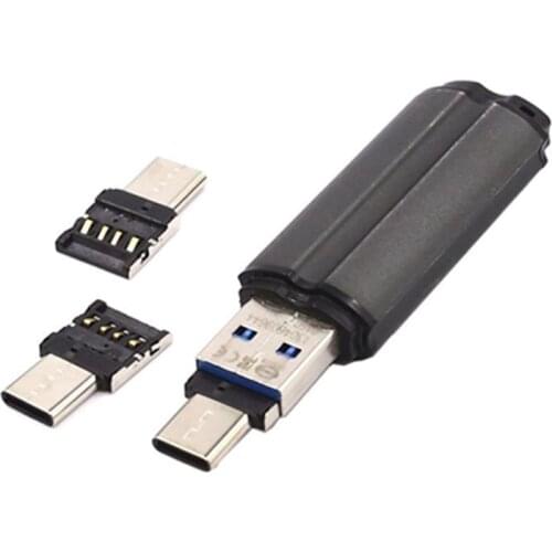 Mini OTG Type-C To USB 3.0 Mobile Phone U Disk Reader Tablets Adapter otg cable Converter For Samsung S9 One Plus 5T OTG