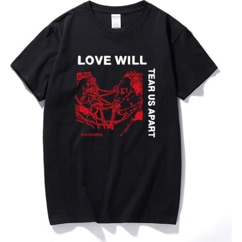Mens tshirt Rapper Lil Peep Love Will Tear Us Apart Print Cool Unsixe Short Sleeve T shirt Hip Hop Streetwear T-shirt Euro Size