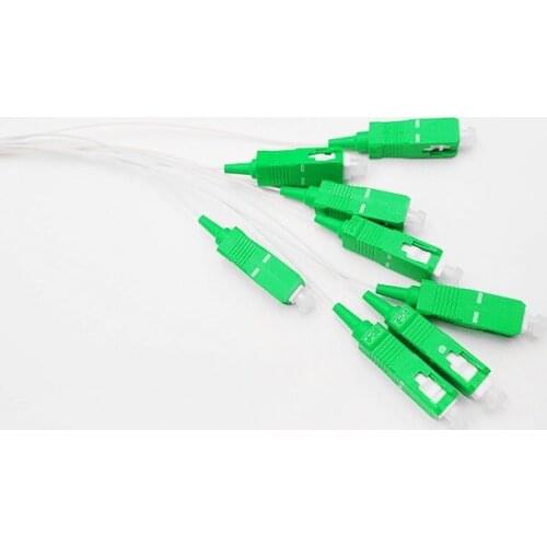 High Quality 10pcs SC/APC Fiber optical Splitter 1X2 1X4 1X8 1X16 1X32 1m Mini Module FTTH Fibre Splitter SC Single Mode